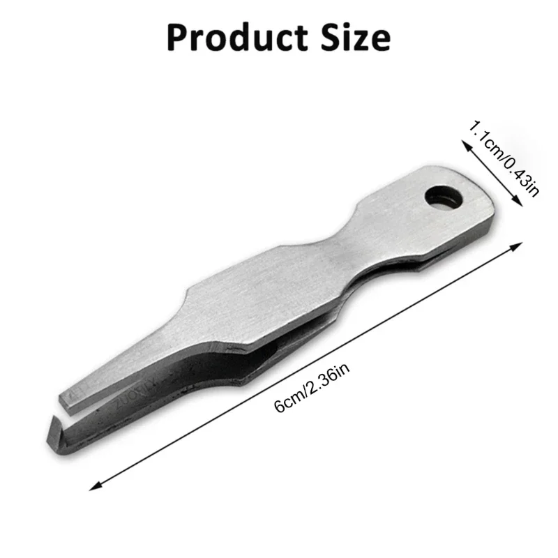 1PC Stainless Steel Quick Split Rings Opener Tool Fishing Line Tweezers 24BD Double Loop Ring Opening Pliers Fishing Line Pliers