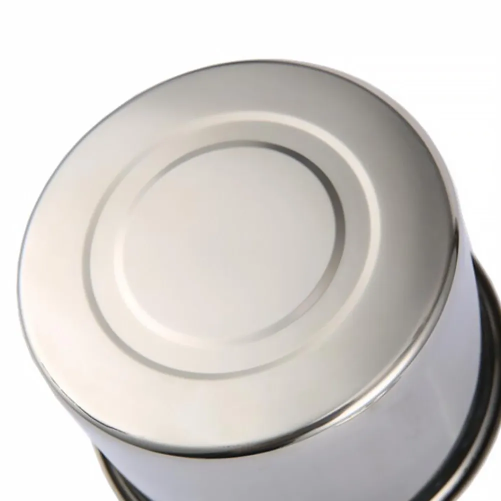 12Cm Stainless Steel Seasoning Jar Elegant Multipurpose Spice Container Salt Sugar Coffee Tea Storage Jar for Kitchen Breakfast