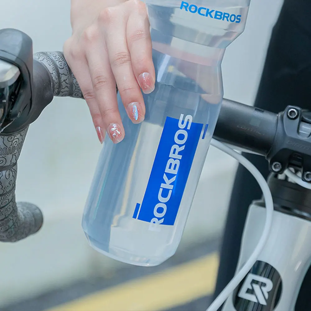 ROCKBROS Bicycle Water Bottle Cycling Water Bottle Cage 750ML Portable Kettle Sports Flask Holder Bike Running Climbing Cup