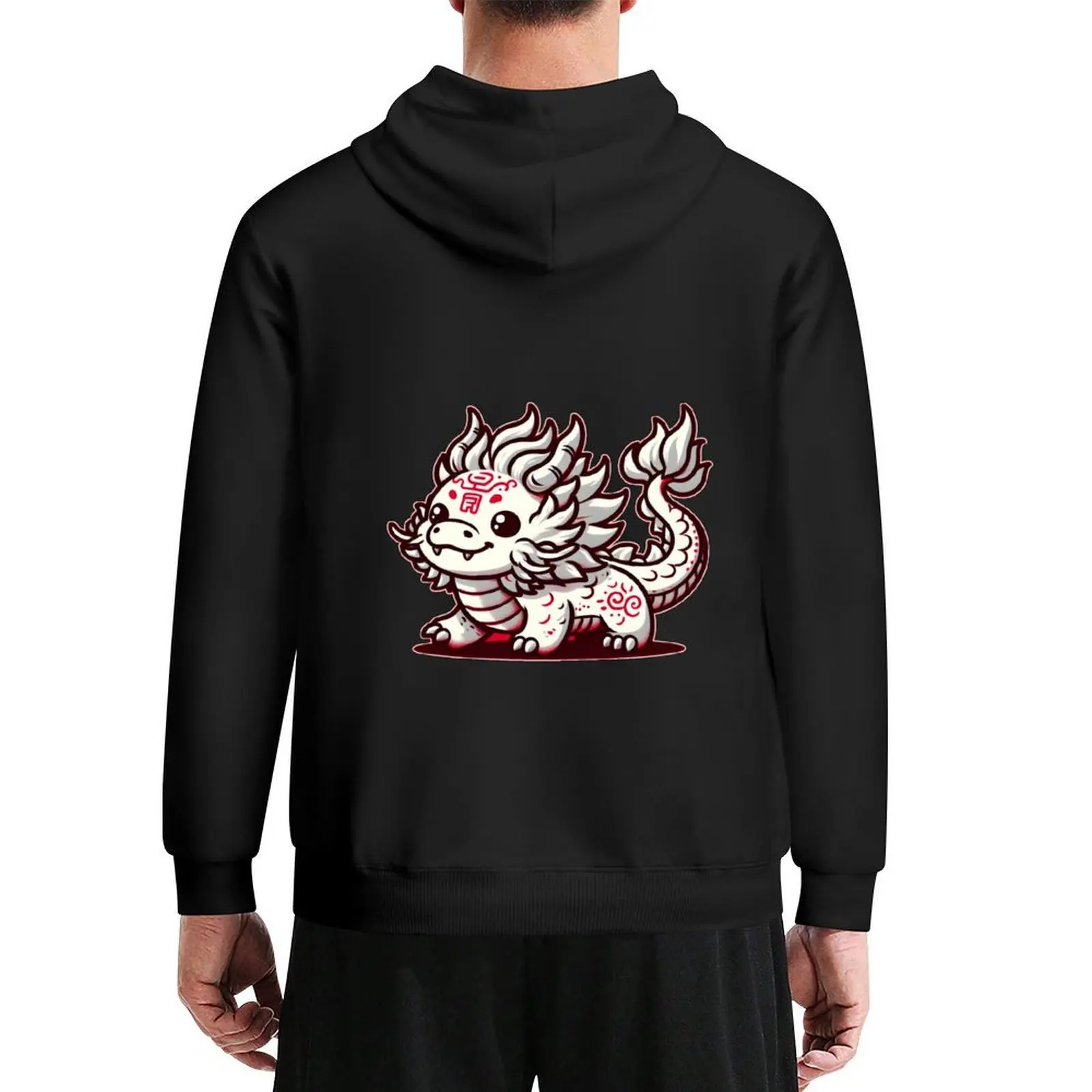 Cute Dragon Year Of The Dragon 2024 Hoodie korean autumn clothes clothes for men men's clothing men hoodie