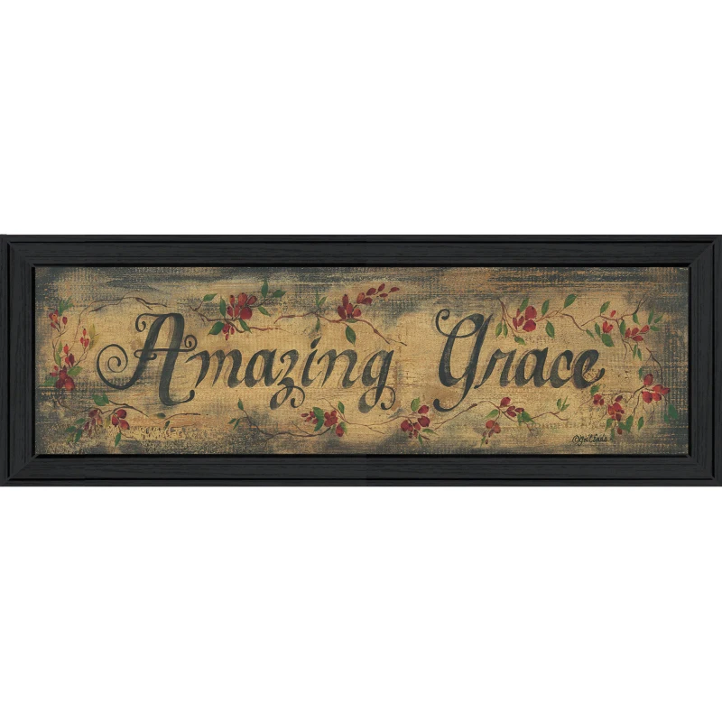 

Amazing Grace By Gail Eads, Printed Wall Art, Ready To Hang Framed Poster, Black Frame