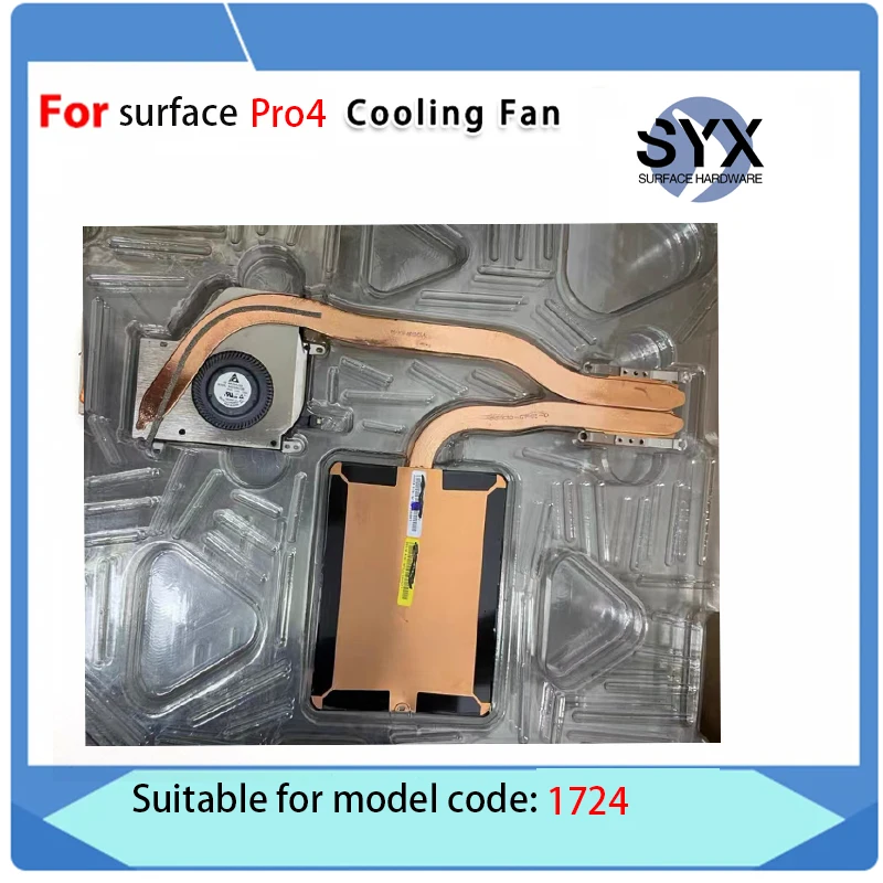 For Microsoft Surface Pro4 1724 Fan Cooling CPU Laptop Fan Heat Sink Copper Sheet Module nd55c06