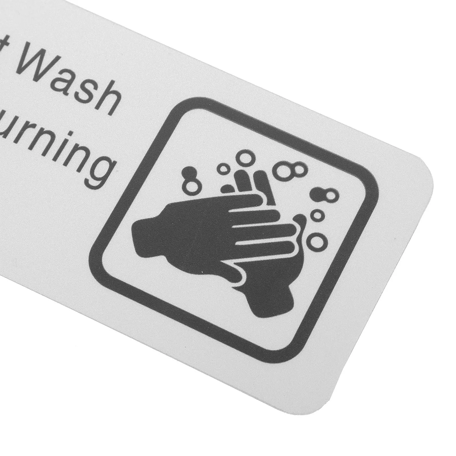 Metal Bathroom Hand Washing Sign For Bathroom Door Sign Office Manager Employees Must Hands Before Returning Work