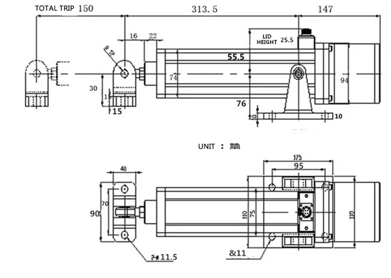 90-110 magnetic powder brake clutch implement automatic photoelectric correction system to synchronously tension control