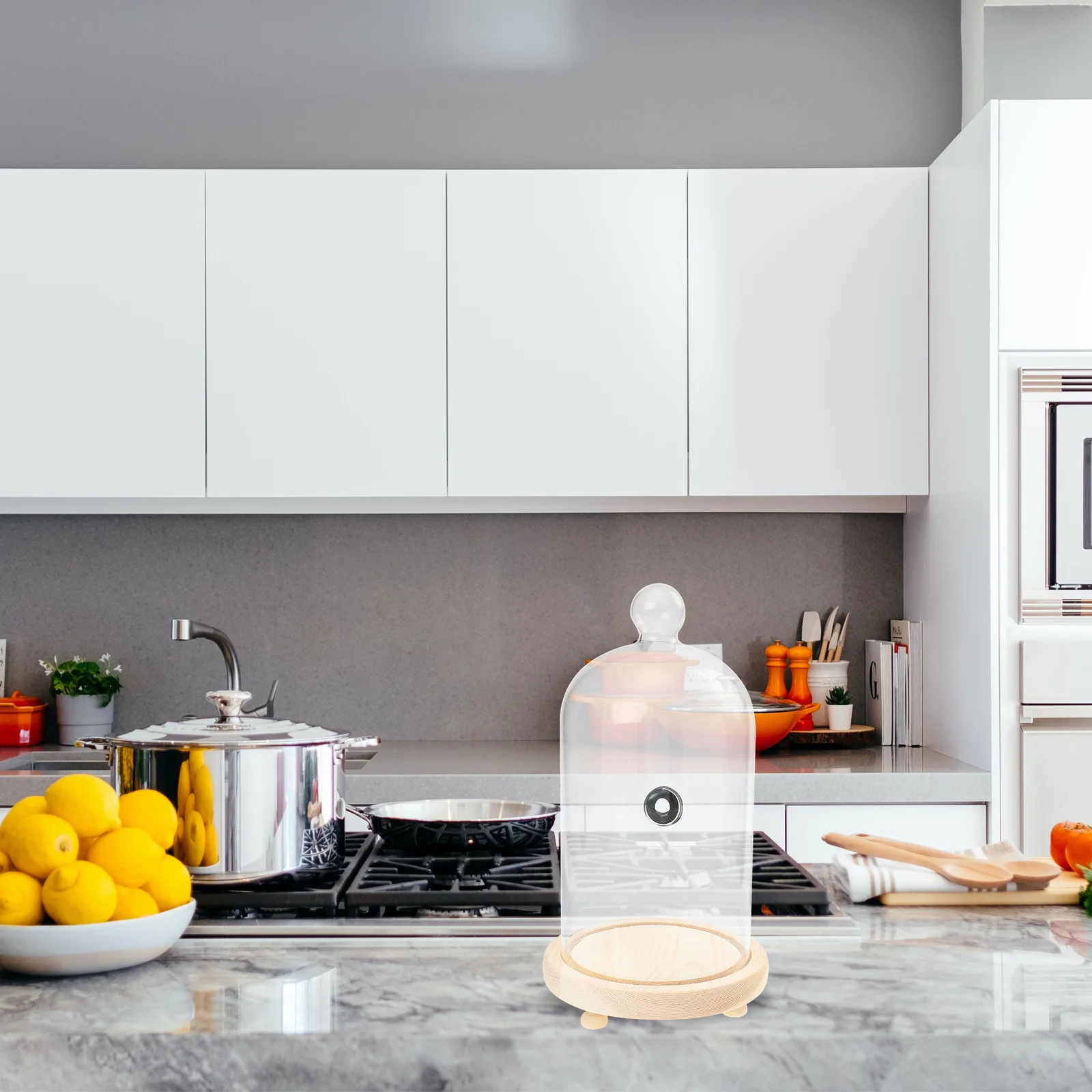 1 Zestaw Pokrywka do Gotowania Potraw Odporna na Ciepło Przezroczysta Pokrywa Ochronna na Desery i Ciasta do Kuchni Zachodniej Stabilna Ekspozycja na Stół