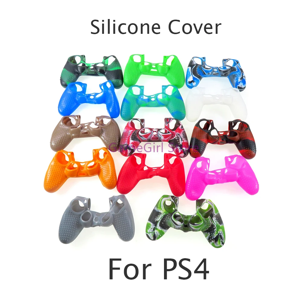 10pcs Anti-slip Silicone Protective Case Cover for PlayStation 4 PS4 Controller Replacement