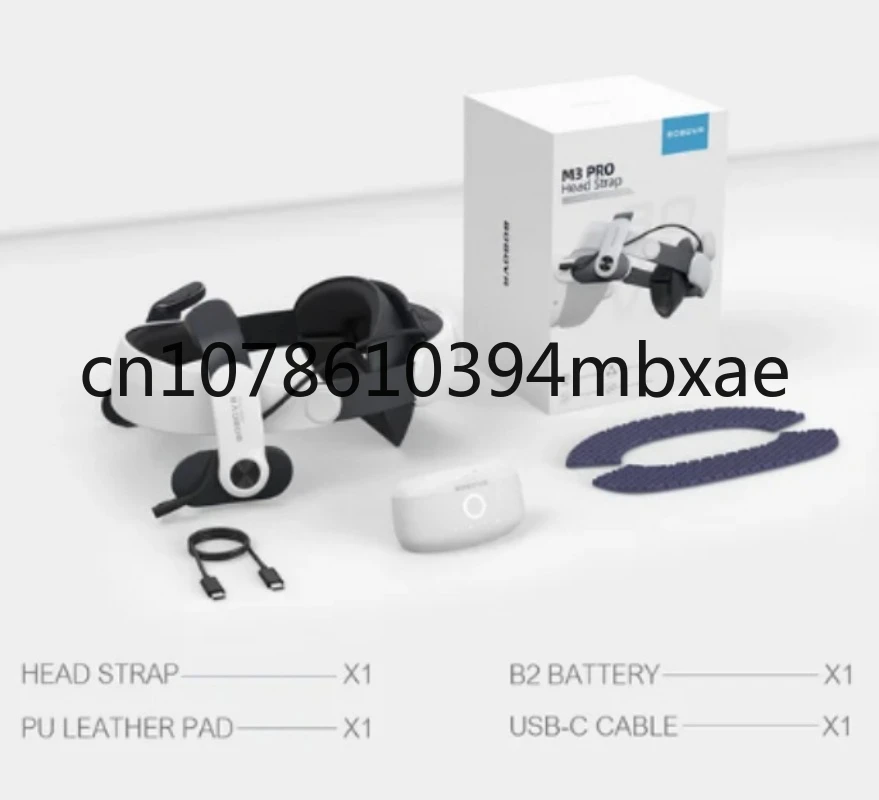 Battery Head Strap Compatible with Multi-Point Adjustment 5200mah Battery Pack for VR Accessories