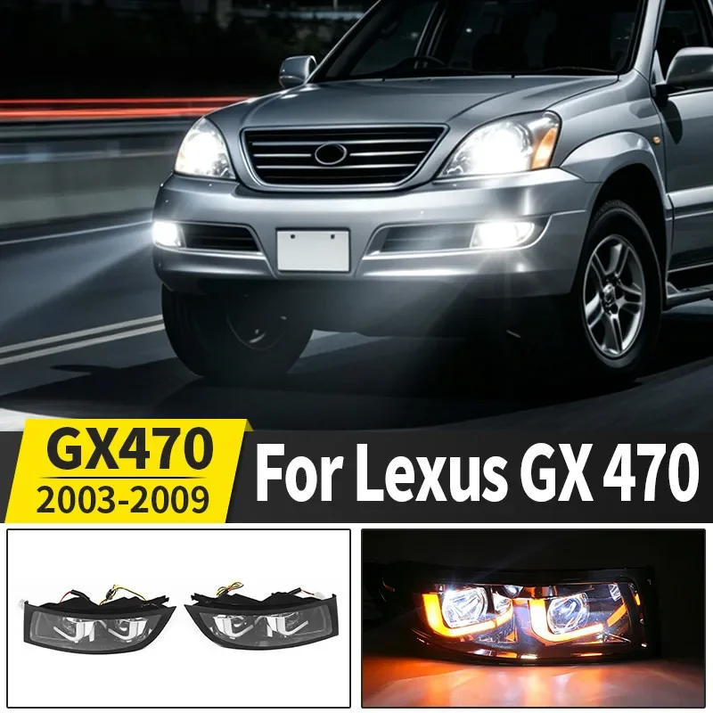 For 2003-2009 2008 Lexus GX470 Front Fog Lamps Bright Waterproof Improved Driving Visibility Auto Exterior Lighting Accessories