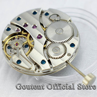 Goutent Silver 17 Jewels 6497 Hand Winding Mechanical Watch Movement 21600 bhp