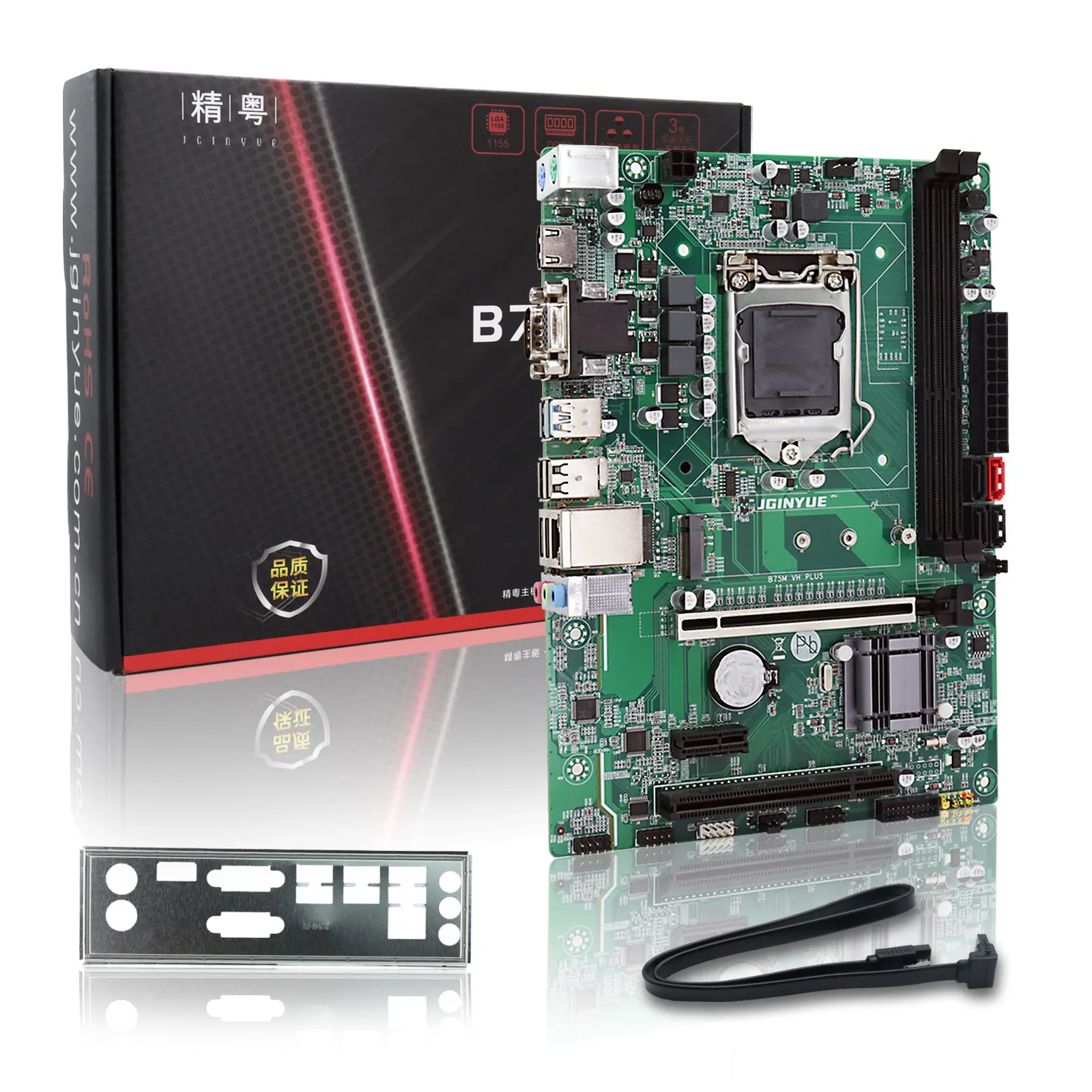 Nueva Placa Base JGINYUE B75M-VH PLUS Compatible con Procesadores de la Serie LGA1155