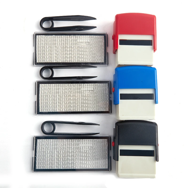 مجموعة طوابع مطاطية مخصصة تصنعها بنفسك ، تحبير ذاتي شخصي ، عنوان العمل ، رقم الاسم ، الحرف ، طباعة الحرف اليدوية ، مجموعة واحدة