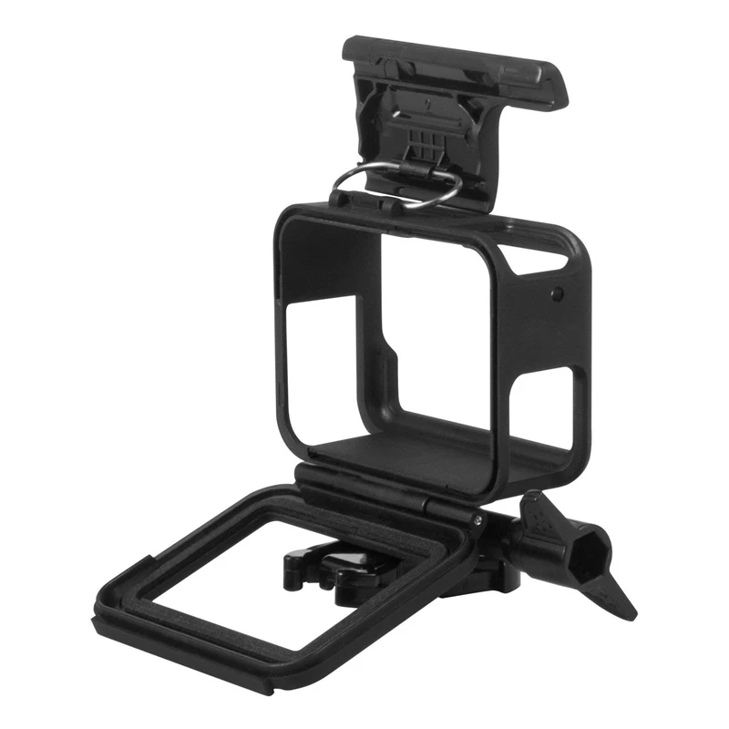 New 2X Frame For Gopro Hero (2018) / 6 / 5 Housing Border Protective Shell For Go Pro Hero6 Hero5 Black(Black)