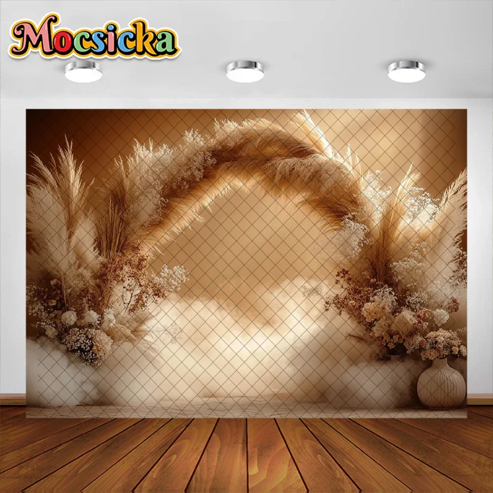 Mocsicka Photography Background Boho Couple Wedding Decoration Supplies Newborn Baby Portrait Photo Backdrops Studio Props