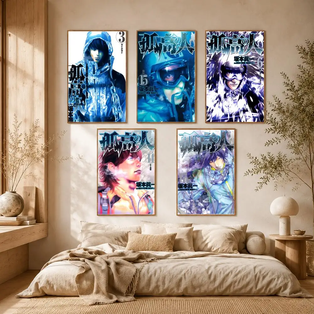 The Climber Manga Realistic Sports Poster Self-adhesive Advanced Aesthetic Printing Paper Wall Art for Living Room Home Decor