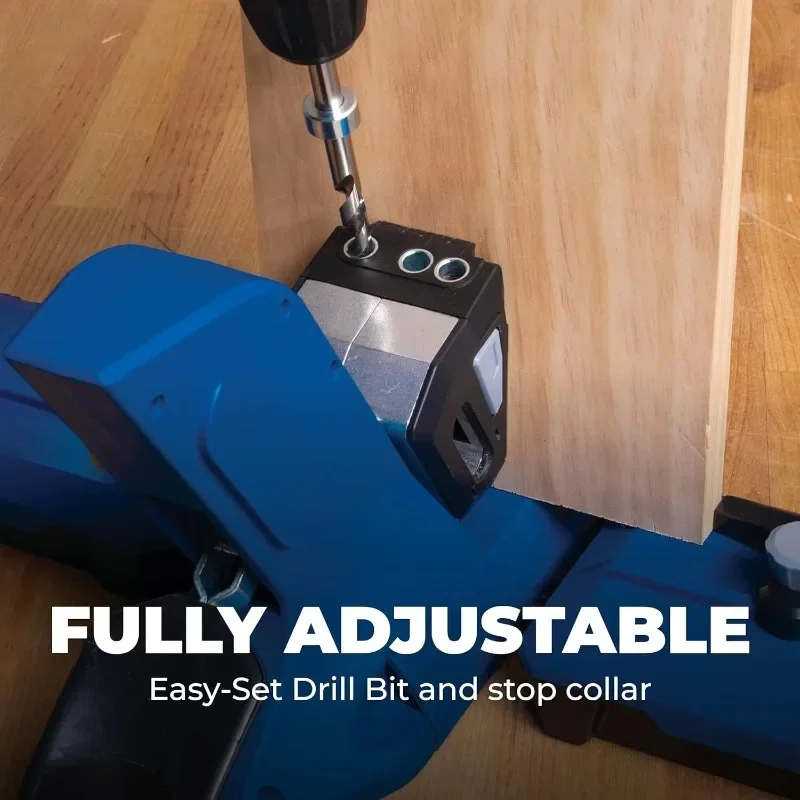 أداة ثقب الجيب 720PRO سهلة التثبيت والضبط تتضمن براغي متينة لفتحة الجيب للمواد بسمك 1/2 بوصة إلى 1 1/2 بوصة