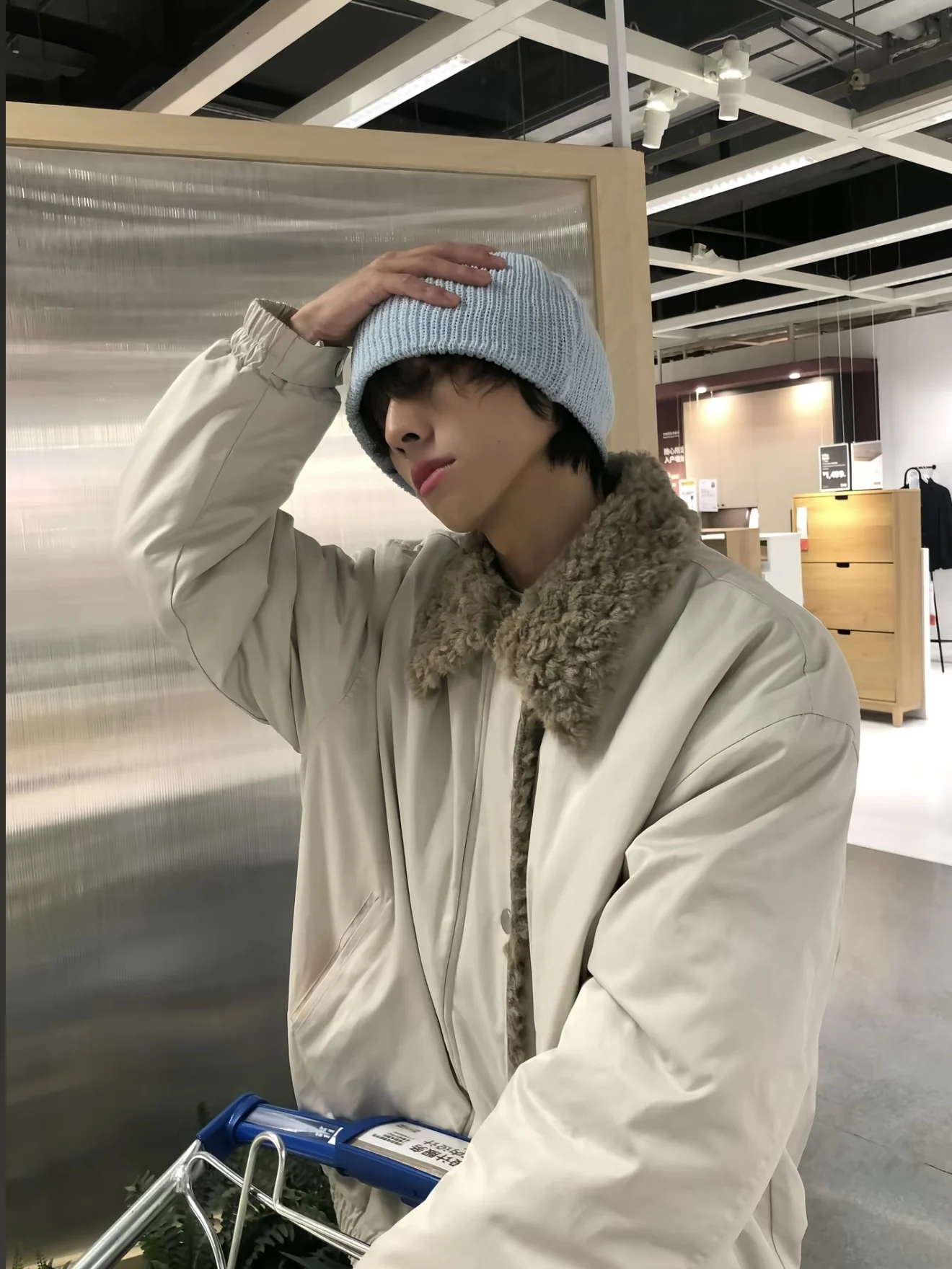 

American Sle Bomber Jaet ort Plaet Cotton Coat Men's Winter Fce Lined Sli Casual Cleanfit Button up Coat