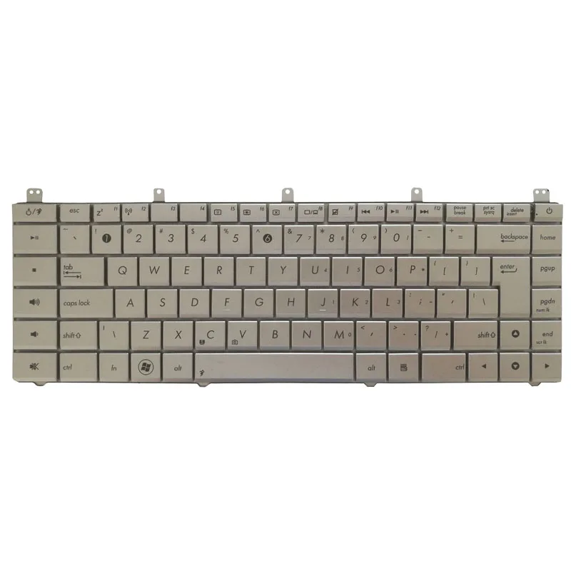 US laptop keyboard FOR ASUS N45 N45E N45S N45Vm N45-2 N45SF N45Sl N45SJ Silver English notbook