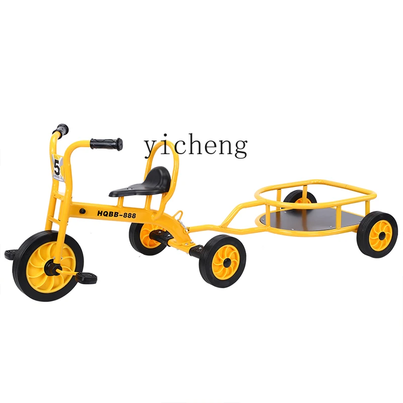 

XL Kindergarten Tricycle Children's Bicycle with Bucket Can Take Children Preschool Education Stroller