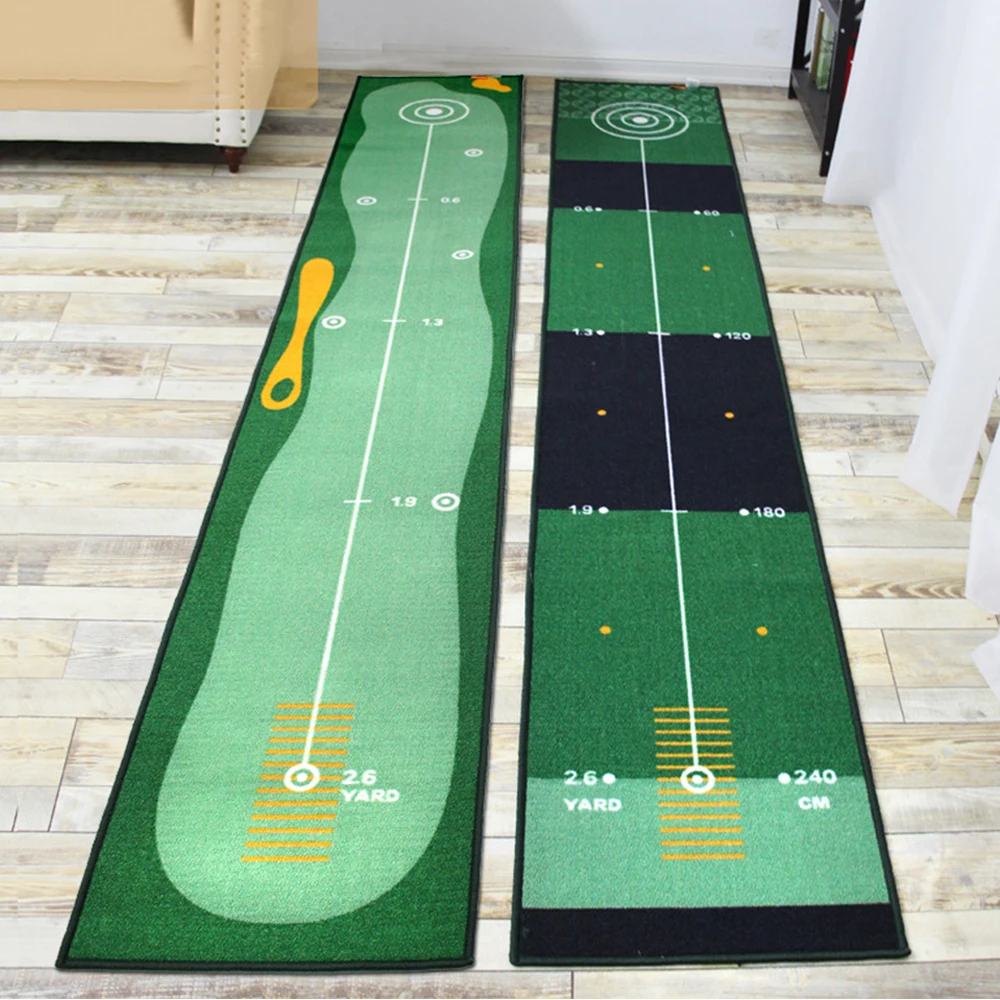 Artificial Grass Exercise Golf Training No Odor Anti-Slip Golf Practice Putting Mat Hitting Games Golf Carpet Trainer Pad