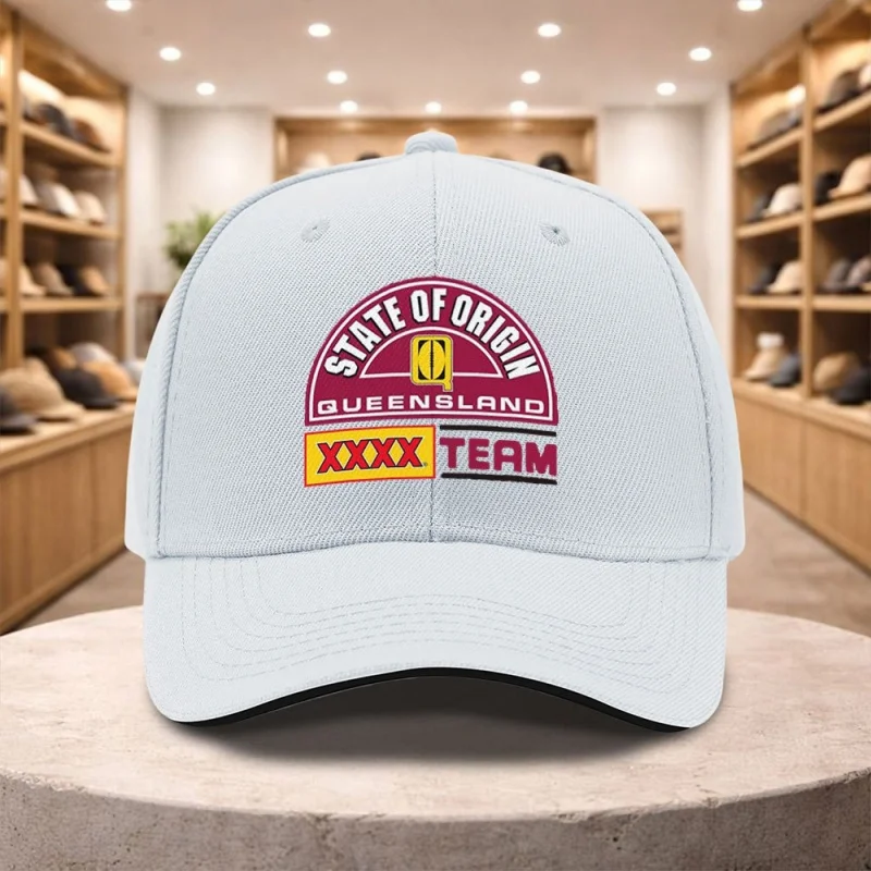Queensland Rugby Union Baseball Cap Adjustable Unisex Casual Hat for All Seasons