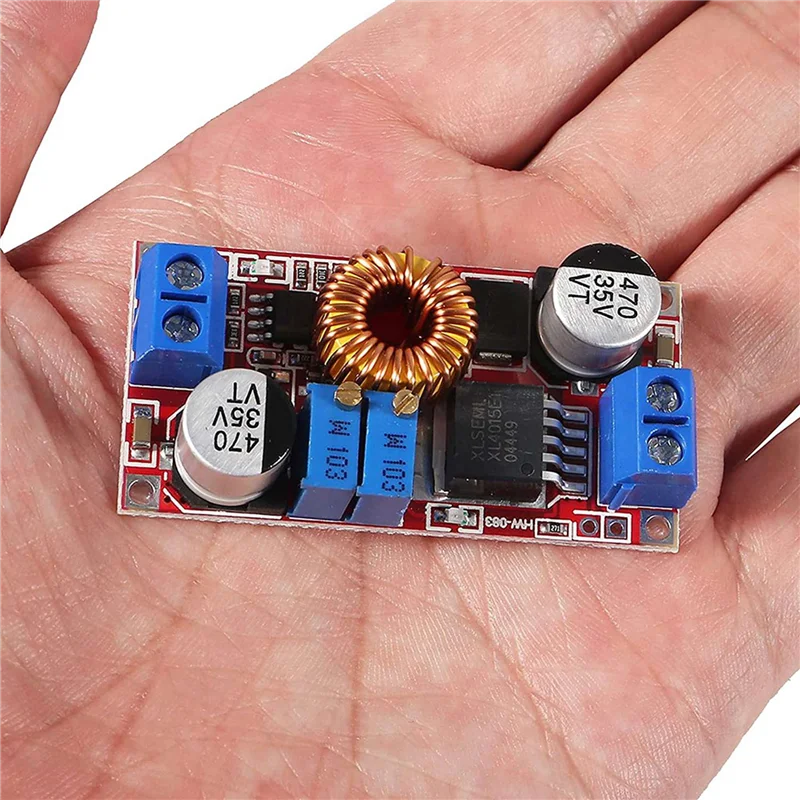 T35C 50PCS XL4015 E1 5A DC To DC CC CV Lithium Battery Step Down Charging Board XL4015E1 Adjustable Buck Power Converter