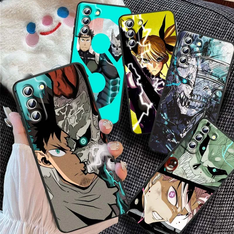 

Cool Animation K-Kaiju No. 8 For Samsung Galaxy S25 S24 S23 S22 S21 S20 S10 Ultra Plus FE 5G Black Soft TPU Cover Phone Case