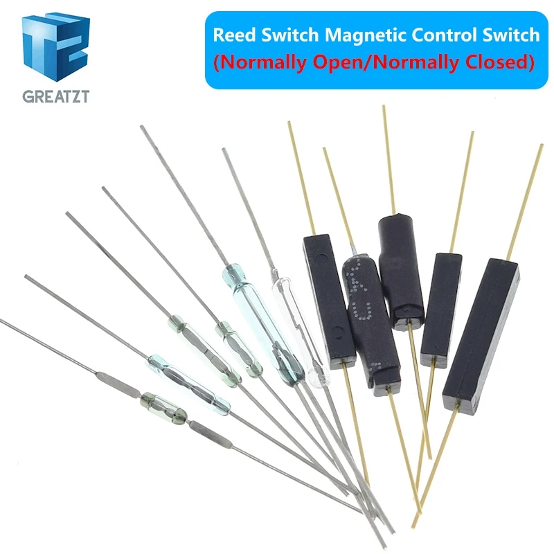 10pcs Reed Switch Magnetic Switch Normally Open / Normally Closed Magnetic Conversion Sensor Induction Switch For Arduino