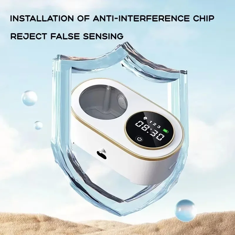 Wall Mounted Automatic Soap Dispenser with Large Capacity Non-contact Rechargeable Sensor Kitchen with LED Intelligence Cleaning