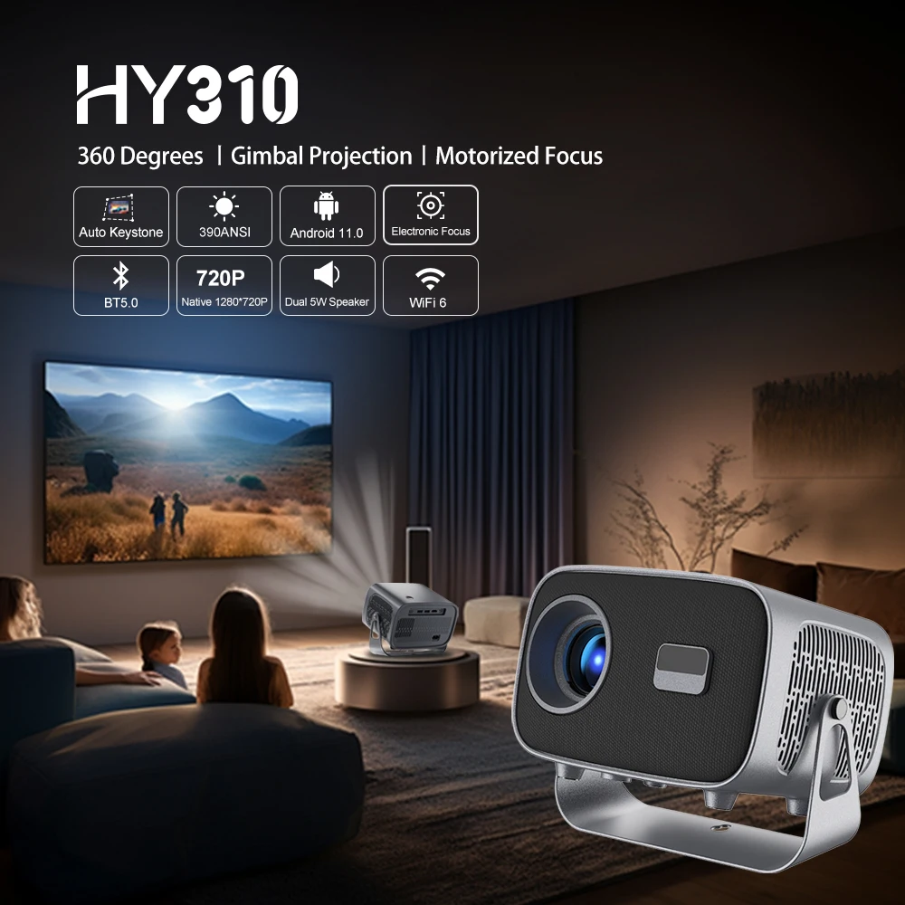 Topleo Android Projector 4k Full hd Screen Video Mini Home LCD Portable Android 11 Smart Projector