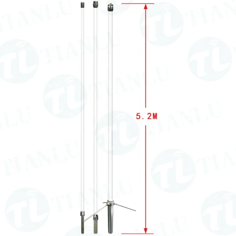 5.2M Dual band omni vhf uhf fiberglass antenna diamonds X520 X510 X510M 144/430mhz dual band fixed base station antenna