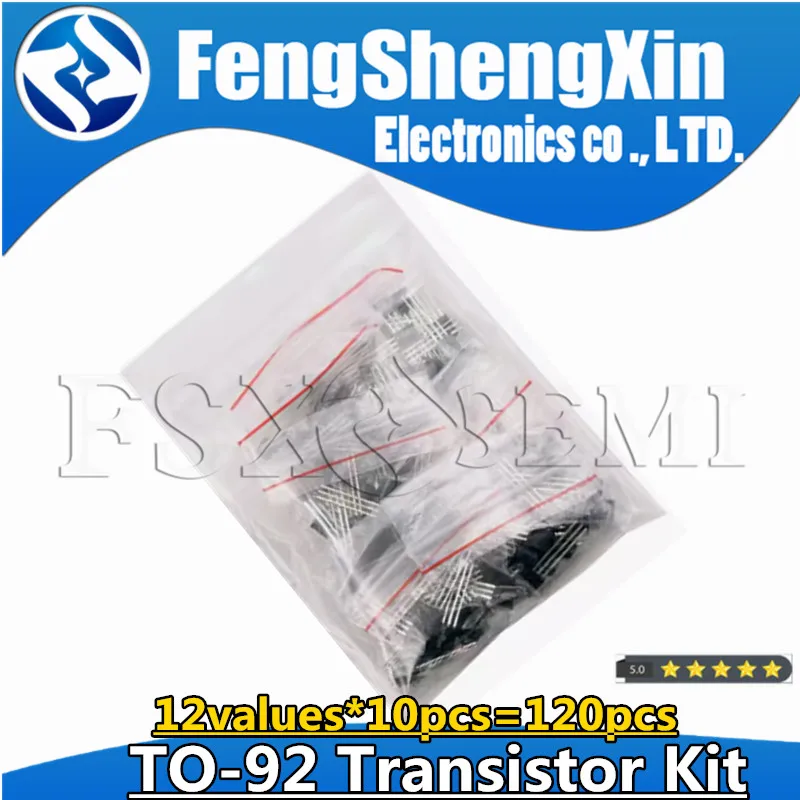 

12values*10pcs=120pcs TL431 78L05 78L09 78L15 2N7000 2N2222 2N5401 2N5551 C945 MJE13003 MJE13001 2SD882 TO92 Transistor