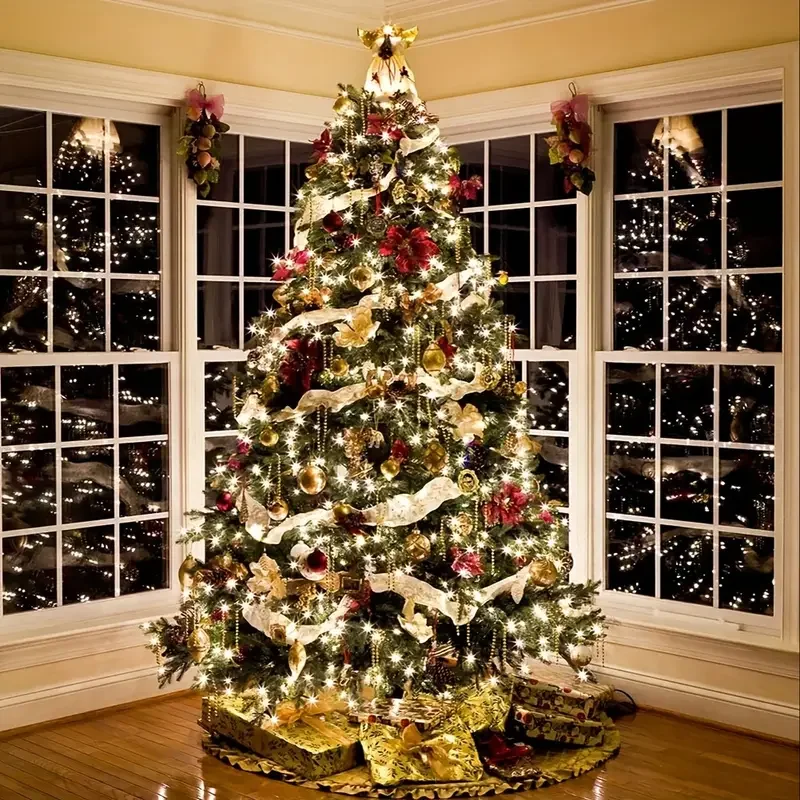 Star USB Fairy String Lights | 66FT 200LED, 33Ft 100 LED | Sliver Wire, Copper Wire | 4 Colors Changing, 8 Lighting Modes, Remot