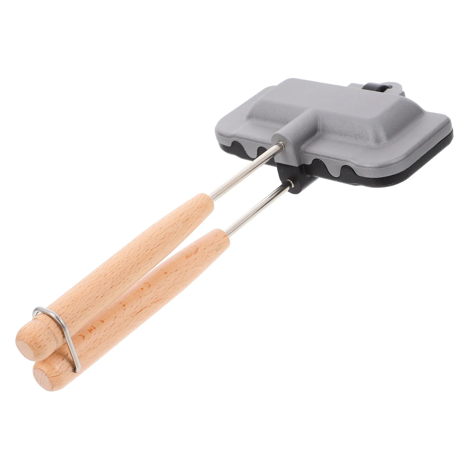 Sandwich Baking Pan Double Side Nonstick Aluminum Alloy Wood Sandwich Mold Household Kitchen Bread Frying Pan Grill