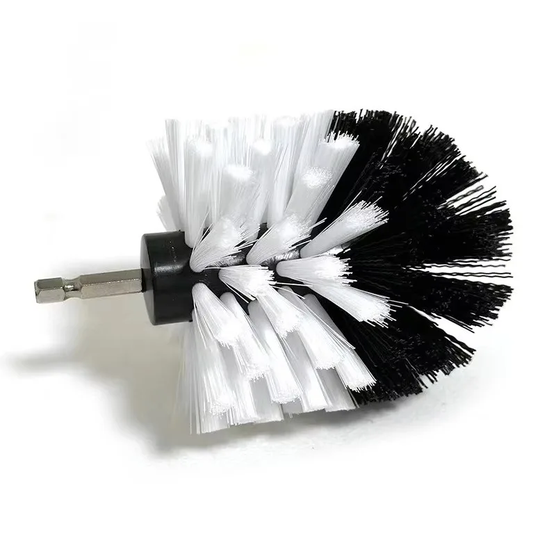 3,5 Zoll Elektrische Wäscher Pinsel Bohrer Pinsel Kunststoff Runde Reinigung Pinsel Für Teppich Glas Auto Reifen Nylon Pinsel Auto Reinigung – Detail 4