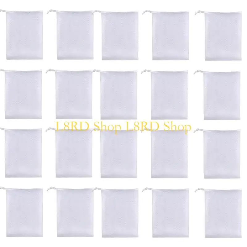 L8RD Enjoy a Refreshing Bath with This Bubble Mesh Net Bags with Drawstring Closure