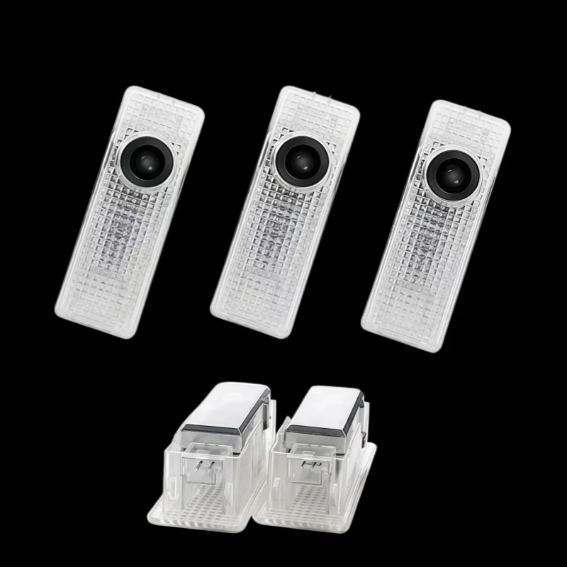 2pcs Wireless LED Door Welcome Light Shadow Laser Emblem Lamp for Range Rover Discovery 3 4 Freelander 2 Laser Car Accessories