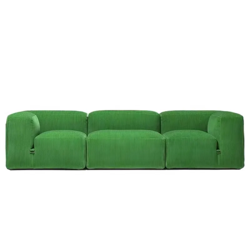 Nordic fabric tofu block sofa Xiaoping straight row expandable