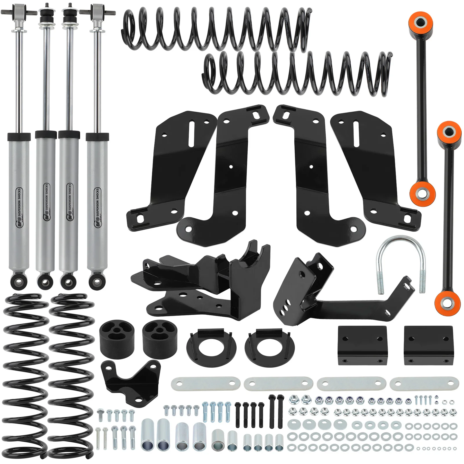 BFO 3.5in Lift Kit w/ Coil Springs for Jeep Wrangler JK Unlimited 2007-2018