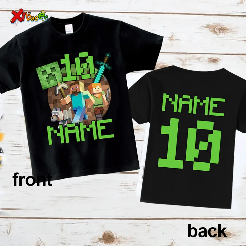 9th Birthday Boy Shirt 10th Birthday Outfit Summer Theme T-shirt Kids Matching Outfits Birthday T Shirt 8th 7th 6th Boys Shirts
