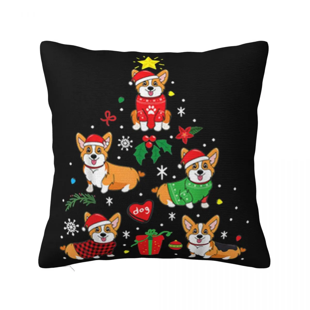 Nice Corgi Christmas Ornament Tree Decor Funny Dog Gift Punk Better Humor Plus Size Anime Pillow Case