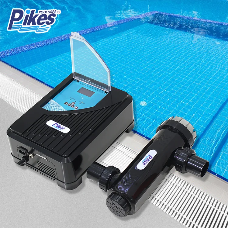 PIKES Automatic Cleaner Swimming Pool Accessories Salt Chlorinator Pool Salt Chlorine Generator for Swimming Pools