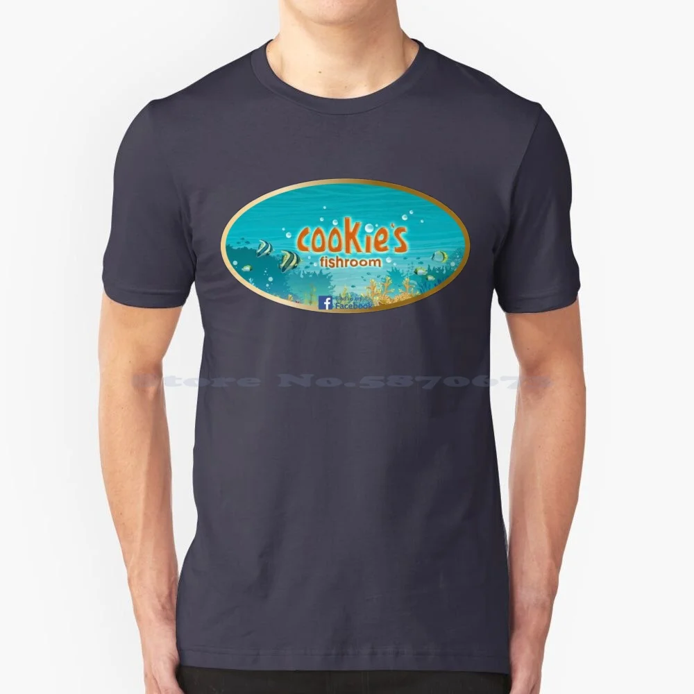 Cookie's Fishroom 3 T Shirt 100% Cotton Tee Cookies Fishroom Aquarium Facebook