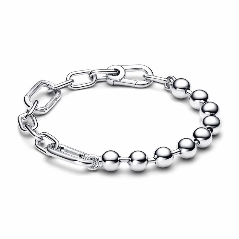 

Link Chain Beads ME Charms Lobster Buckle Steel Bracelet