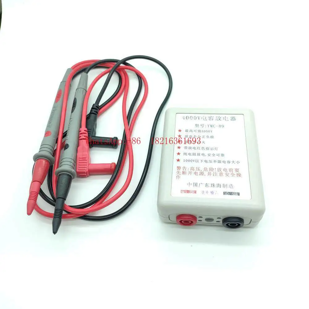 4000V Capacitor Discharge Pen, Special Discharge Tool with Indicator Light for High Voltage Capacitors