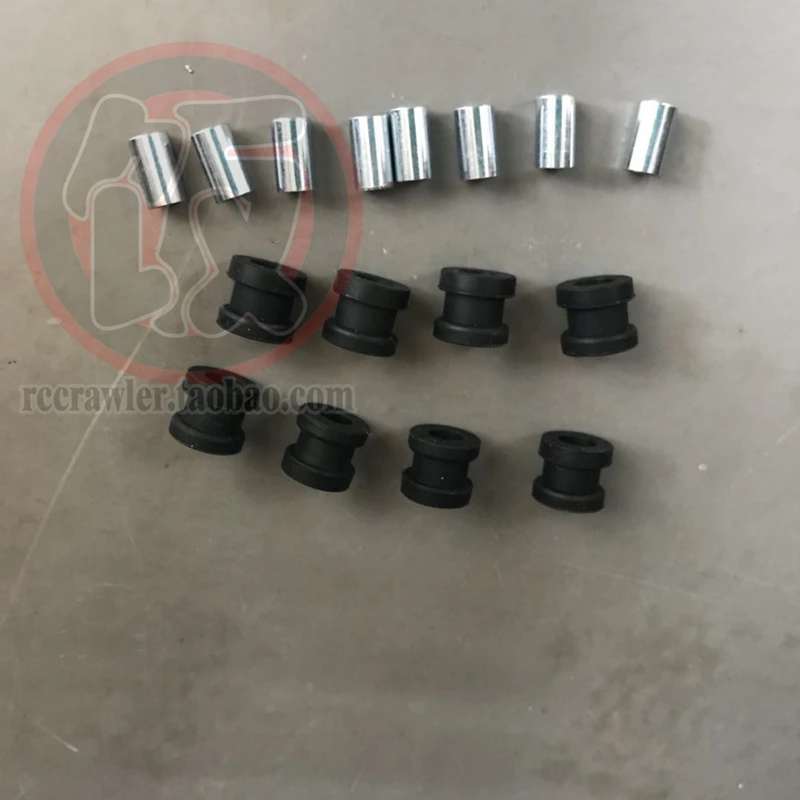 Jkmax Wrangler-cubierta de silicona con cabeza de bola a escala 1/8, paquete de 8 piezas opcionales de modelo de camión sobre orugas Rc