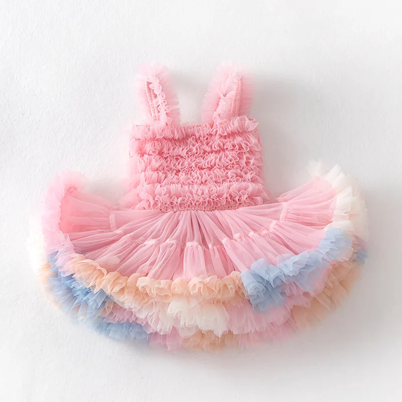 Girls Tutu Dress Toddler Handmade Tulle Party Dresses for Birthday Outfit, Photography Prop, Special Occasion3-8Y