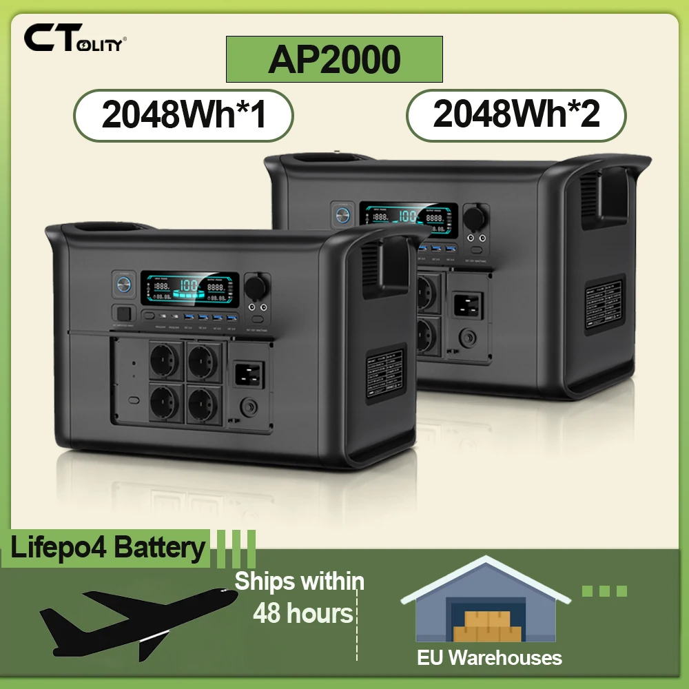 Estación de Energía Solar Portátil 2400W