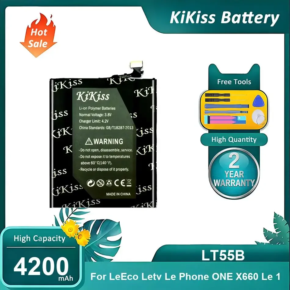 Литий-ионный полимерный аккумулятор для мобильного телефона LeEco Letv Le Phone ONE X660 Le 1, LT55B, 4200 мАч
