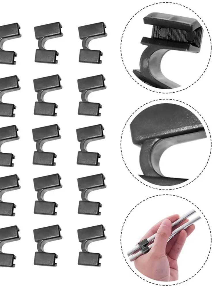 20Pcs Reusable Chopstick Helpers Training Chinese Chopsticks Black For Kids Beginner Trainers Or Learner Chopsticks Connectors