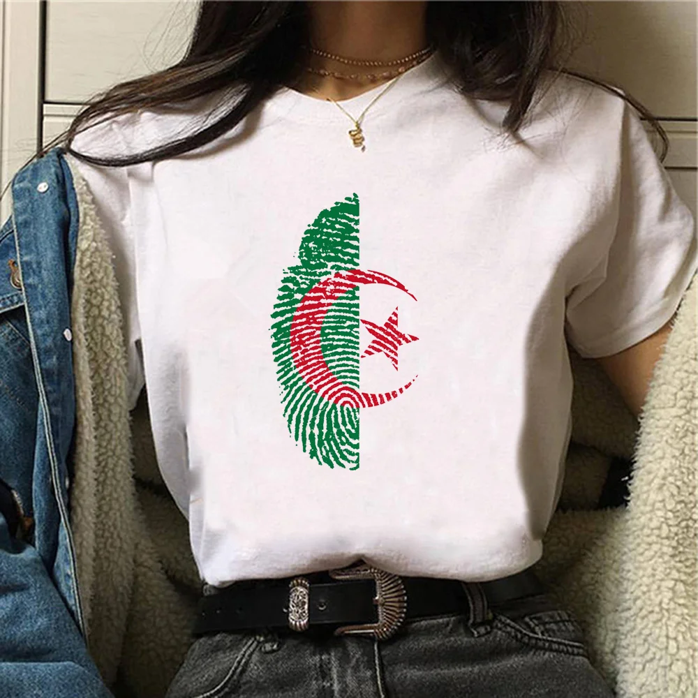 Algeria Tee women summer Tee female anime designer funny clothes